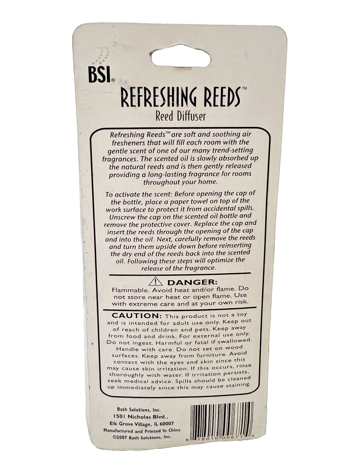 BSI Refreshing 6 Reeds Oil Scented Diffuser OCEAN BREEZE 2007 Discontinued gallery