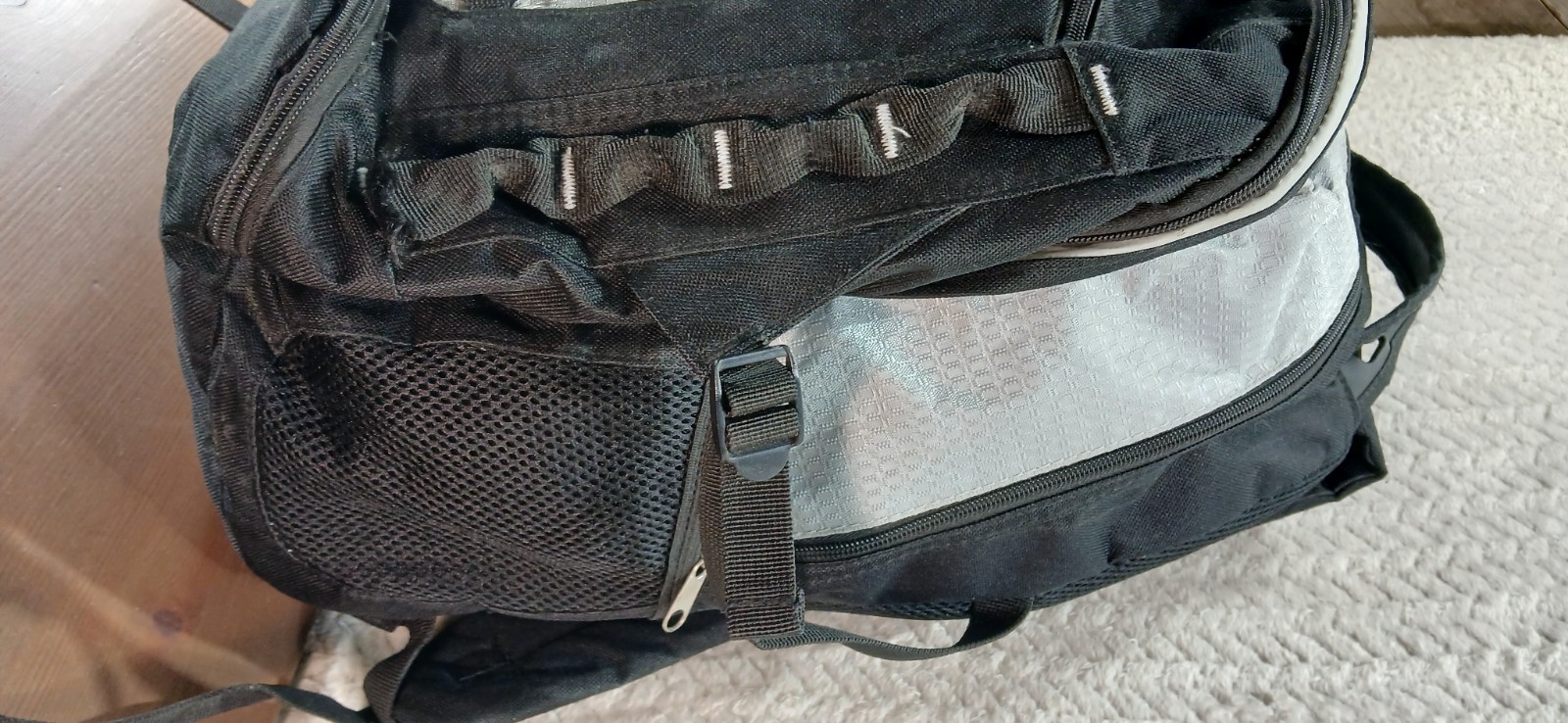 Trailmaker Equipment Black Gray Backpack Bag Excellent Condition  4