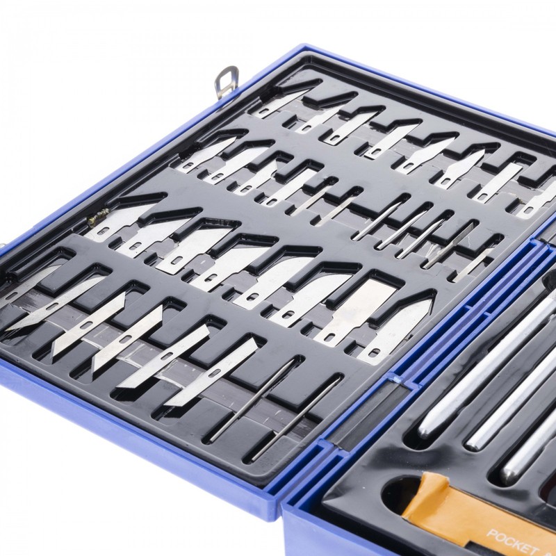 52pc Deluxe Utility Knife Complete Modeling Scrapbooking Set Craft and Hobby gallery