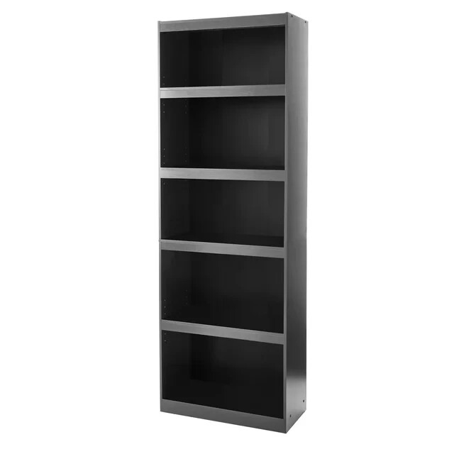 71" Tall Functional Framed 5-Shelf Bookcase Stylish Wide Storage Bookshelf gallery
