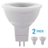 Pack LED Reflector 40° Bulbs MR16 12V 7W 50W Bi-Pin GU5.3/GX5.3 3000K Warm White gallery