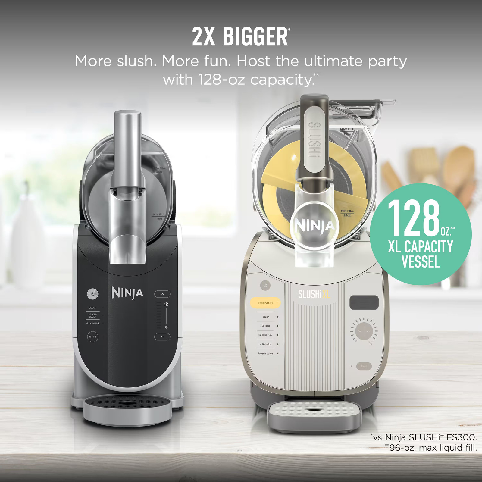 Ninja - SLUSHi® XL Smart Frozen Drink Maker, 128 oz - Crema gallery