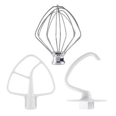3-Piece Kit Attachments for KitchenAid Tilt-Head Stand Mixer, Stainless Steel…