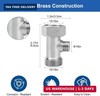 EEEKit T Adapter for Bidet, 7/8" x 7/8" x 3/8" 3 Way Tee Connector Bidet with 12 gallery