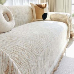 Couch Slipcovers for Sofa Cover Boho Couch Protector with Tassel Couch Cover