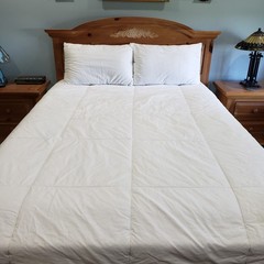 Calvin Klein Duvet Insert King White Cotton Down Alternative Hotel Comforter