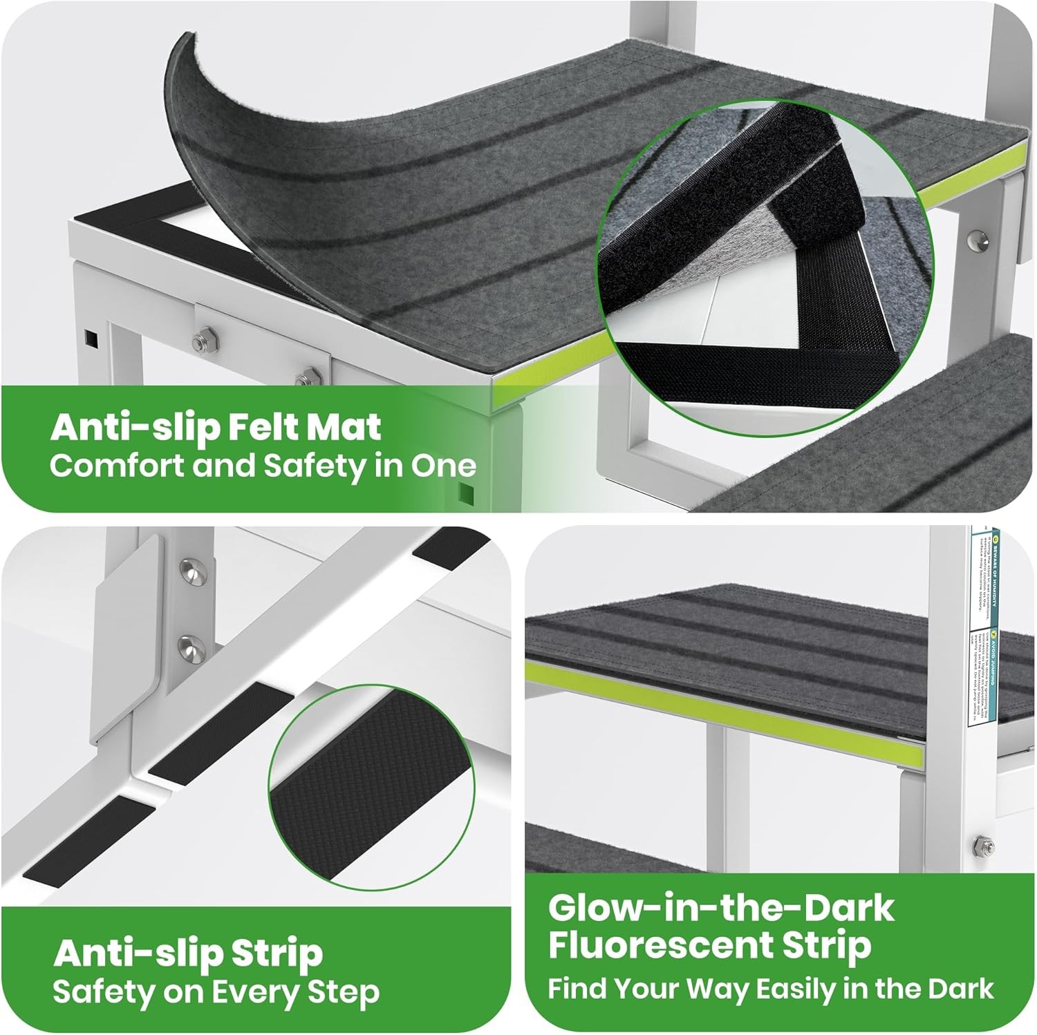 RV Steps with Handrail 26-38 Dual Side Setup Portable gallery