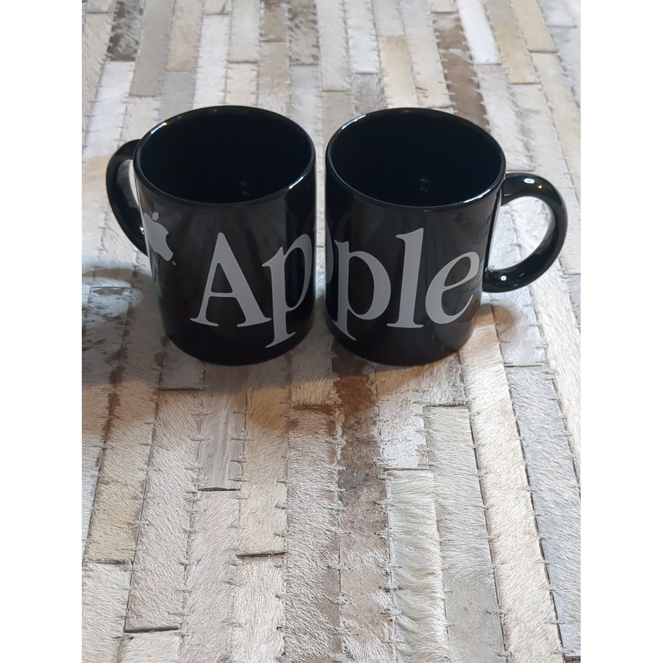 Vintage 90s Apple Computer Mac Employee Ceramic Coffee 12oz Mugs (Set Of 2) gallery