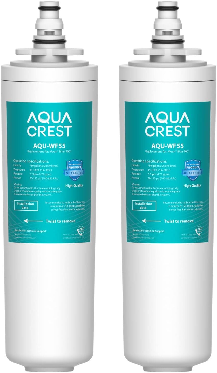 2 Pack Aquacrest Water Filter Fits Moen ChoiceFlo 9600, 9601, S5500 Moen faucets gallery