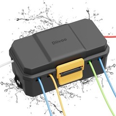 Waterproof Electrical Box Outdoor Extension Cord Covers Waterproof for 6 Cables