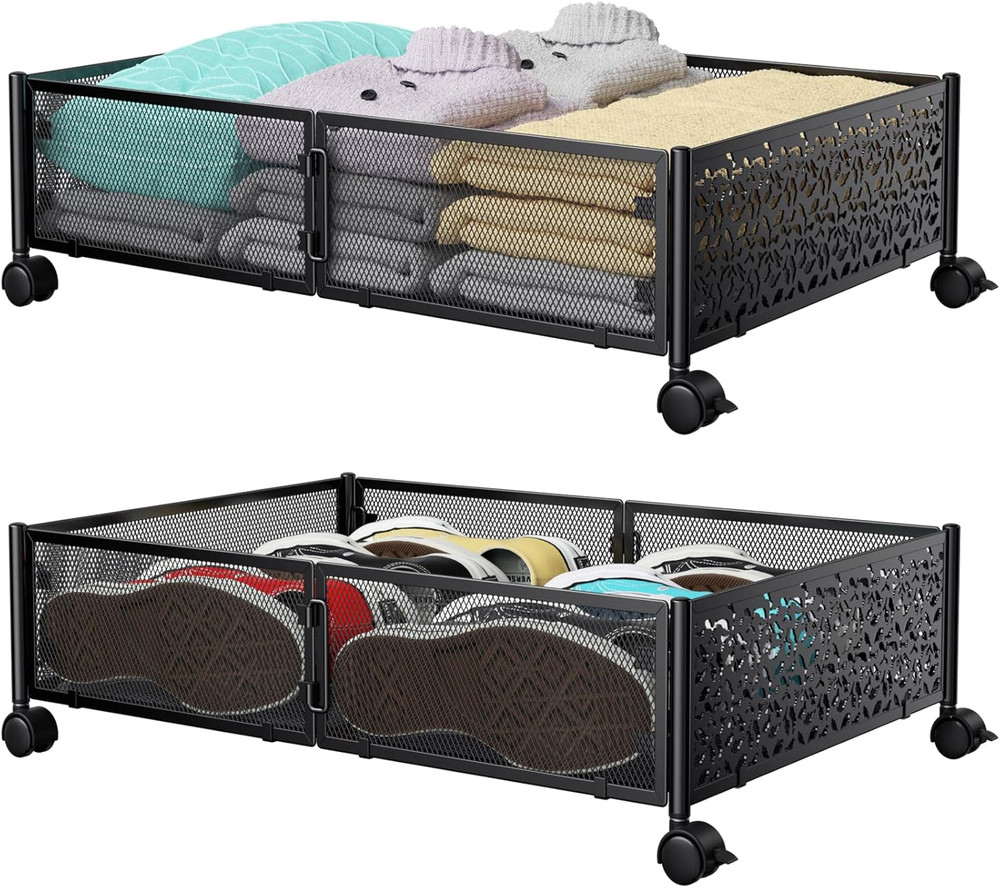 Under Bed Storage Containers with Wheels, under Bed Shoe Storage Organizer Drawe