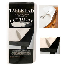 Dependable Felt Back Vinyl Table Pad Protector Size 52″ x 108″ Cut to Fit