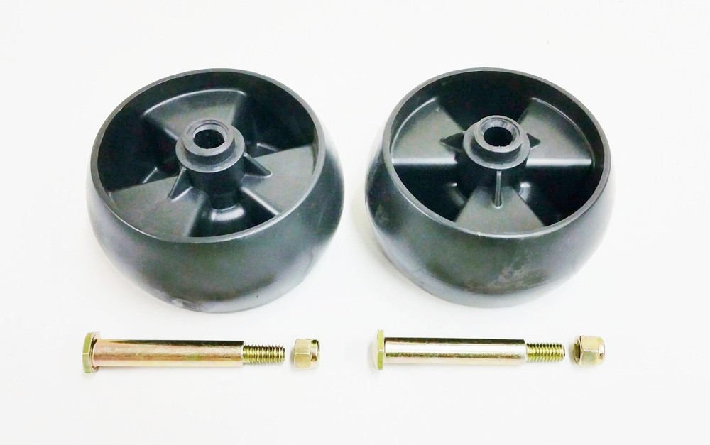 2 Deck Wheels w/ Bolts & Nuts for MTD, Cub Cadet: 734-04155. Toro: 112-0677
