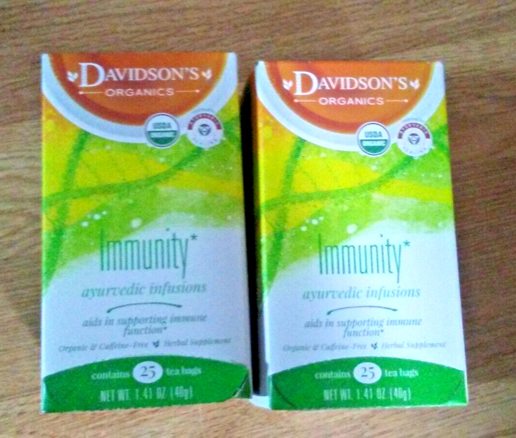 Lot 2 NIB Davidson Immunity Ayurvedic Infusions Immune Tea 50 Bag New Year Gift gallery