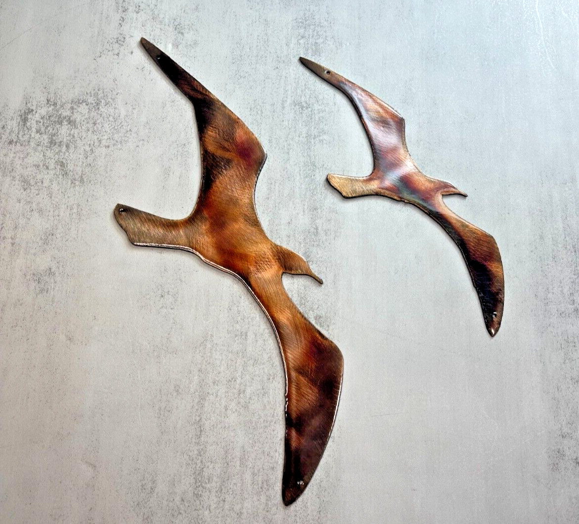 Two Birds Flying Extra Large Set Metal Wall Art Accents gallery