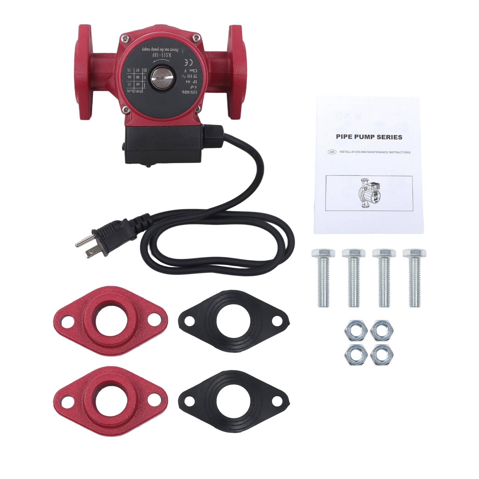 115V 1/25HP Boiler Water Circulation Pump for UPS15-58FC 3-Speed 145PSI 17GPM gallery