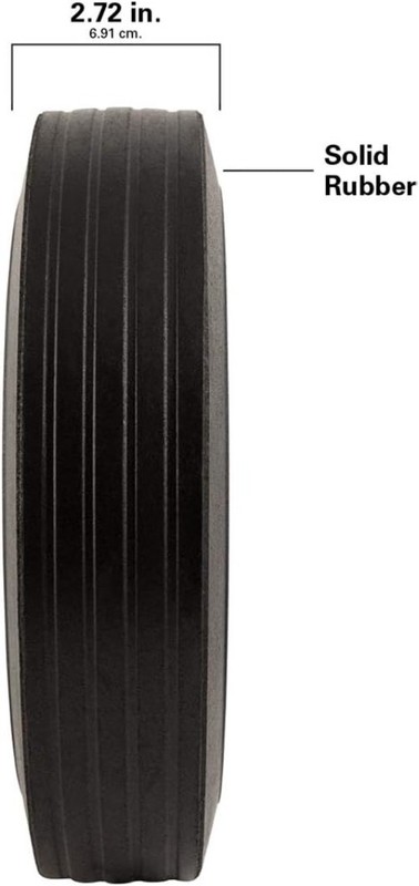 10-Inch Flat Proof Replacement Wheel - 300 lb Capacity for Wagons & Carts gallery
