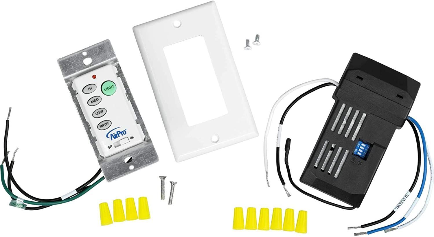 PROGRESS LIGHTING P2665-30 UNIVERSAL 3-SPEED CEILING FAN/LIGHT WALL SWITCH WHITE gallery