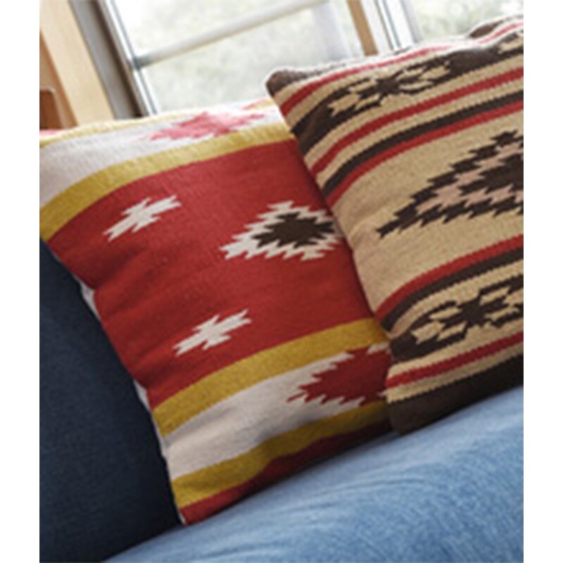 Throw Pillow Sofa Couch Accent Cushion Indian Hand Loomed TTC-340E Azumaya NEW gallery