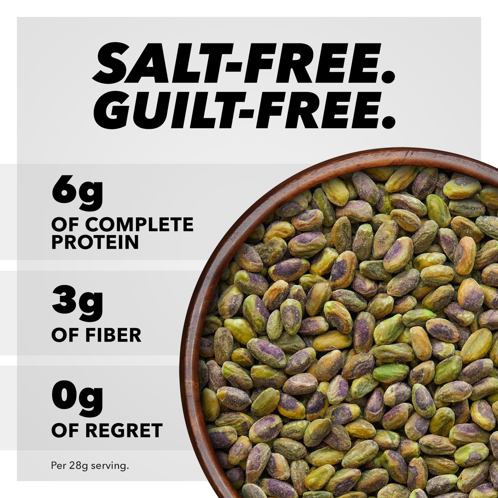 Wonderful Pistachios No Shells, Unsalted Nuts, 6 Ounce (Pack of 1) gallery