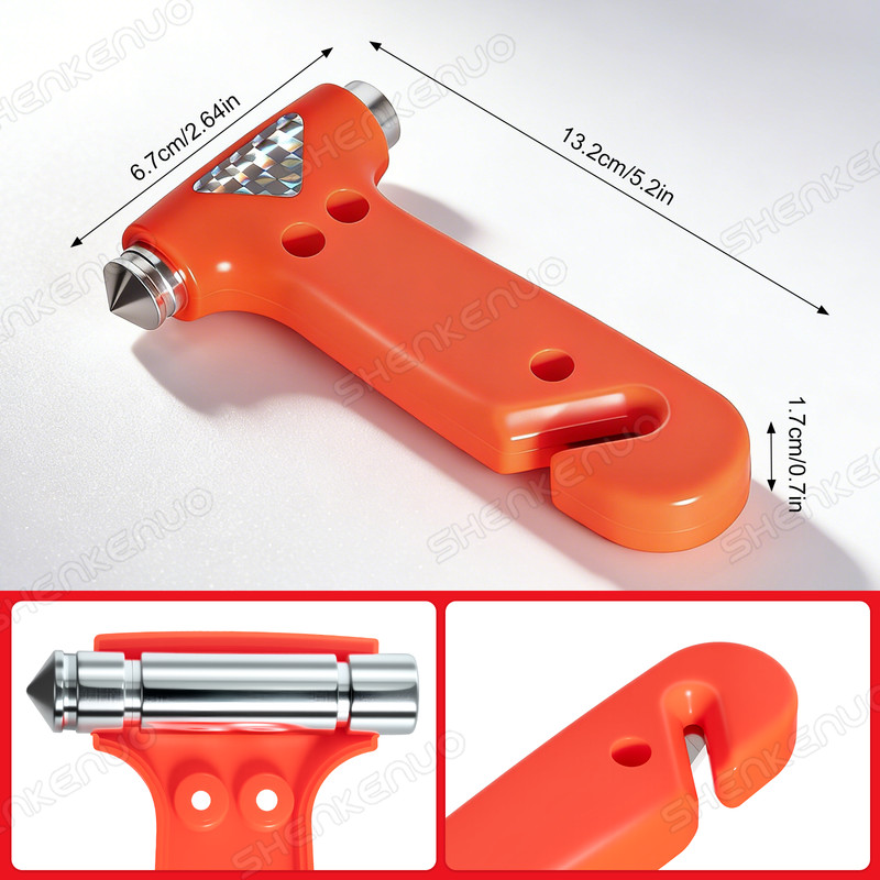 Auto Car Escape Tool, Car Window Glass Hammer Breaker and Seat Belt Cutter gallery