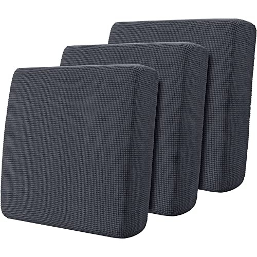 Stretch Couch Cushion Slipcovers Reversible Cushion Replacement 3 Grey gallery