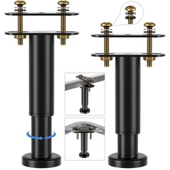Upgrade 2Pcs Bed Legs Support, Adjustable Metal Bed Frame Support Legs 7.08-1…