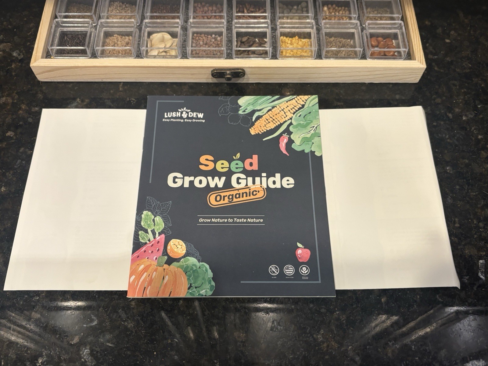 Lush & Dew All-In-One Kitchen Garden Seeds 32 Varieties Seed Grow Guide gallery