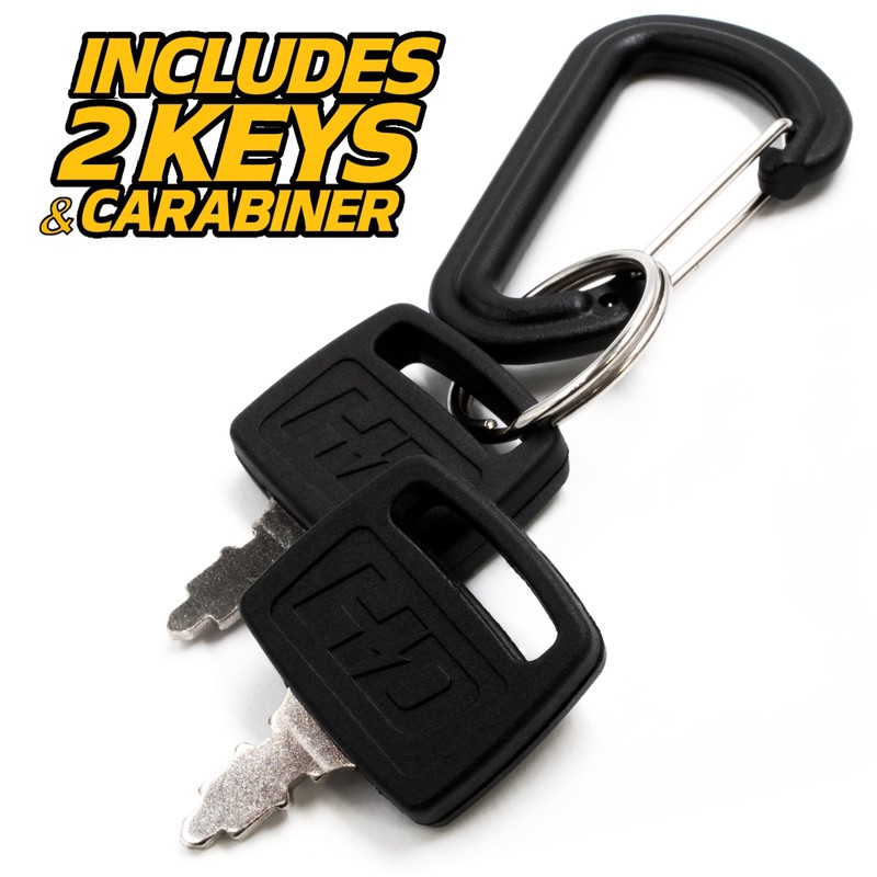 Ignition Key Switch fits Exmark 116-0229 Phaser, Quest w/2 KEYS & CARABINER gallery