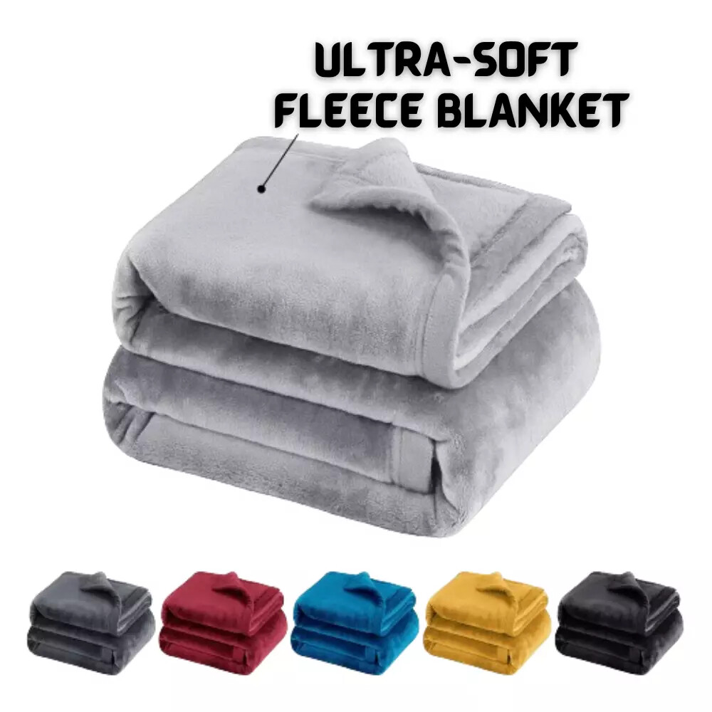 Fleece Throw Blanket Super Soft Reversible Twin Queen Size Bed Fleece Blankets gallery