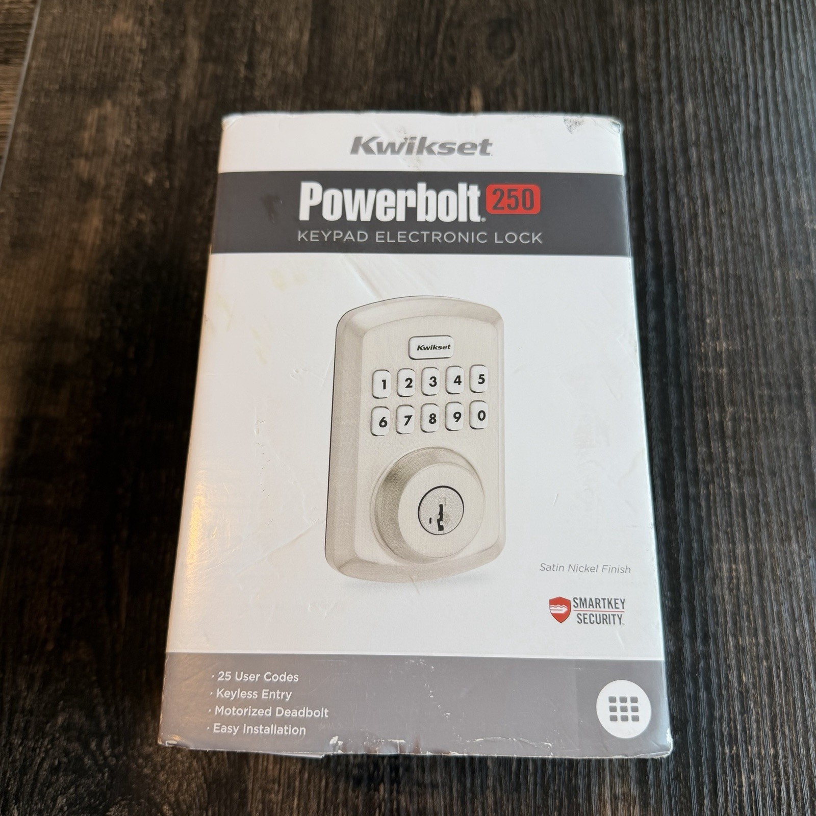 Kwikset Powerbolt 250 10-Button Keypad Satin Nickel Electronic Deadbolt gallery