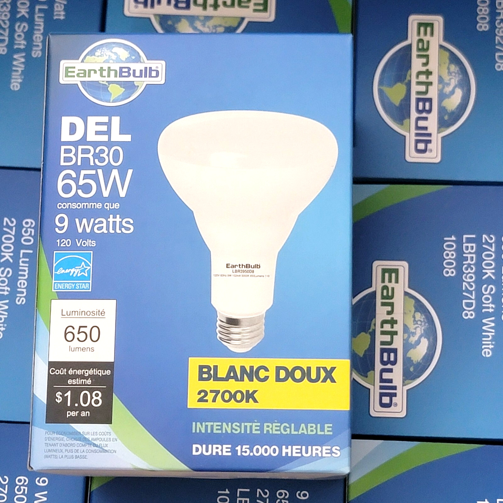 EARTH BLUB LED BR30 65W 9 WATTS DIMMABLE SOFT WHITE (Case of 12 Blubs) gallery