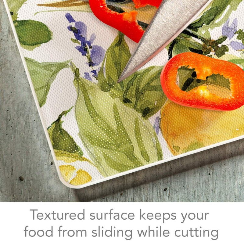 CounterArt Watercolor Lemons Tempered Glass Counter Saver - 15" x 12" gallery