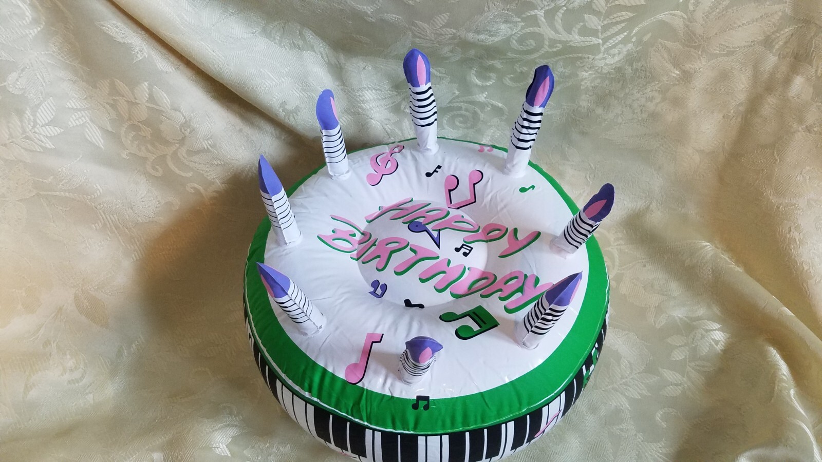 One Dozen Musical Themed Inflatable Birthday Cakes For All Ages- New in wrapper gallery