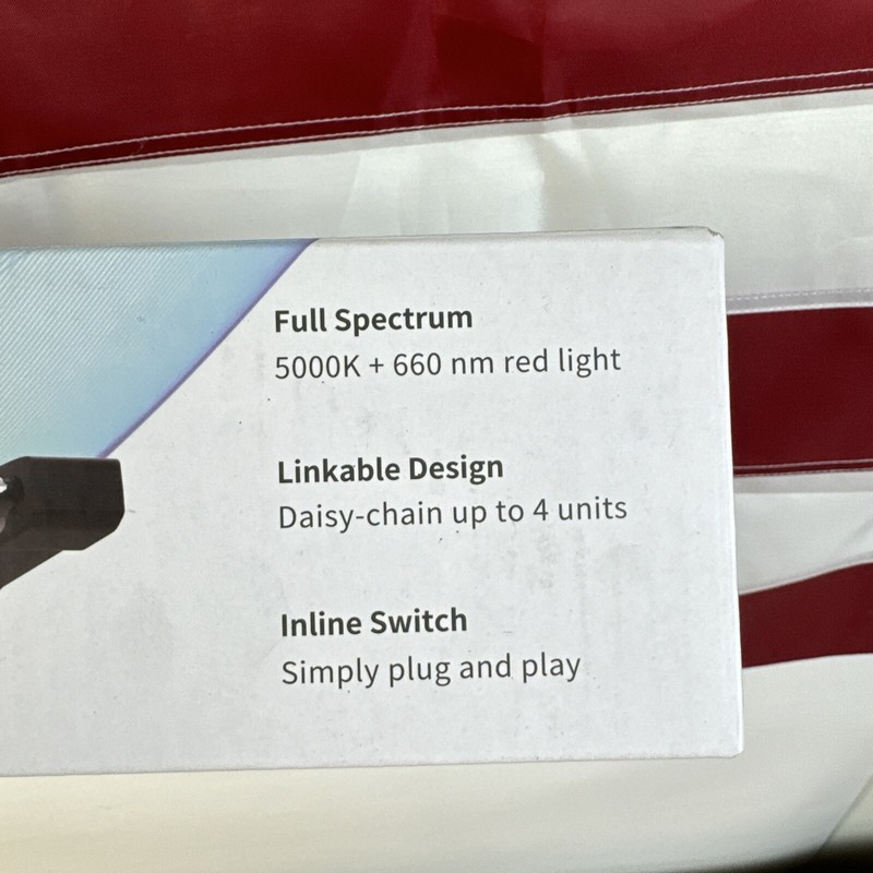 DYMOND BoostGro LED Grow Light Full Spectrum Linkable 5000K Daylight + 660nm 2’ gallery