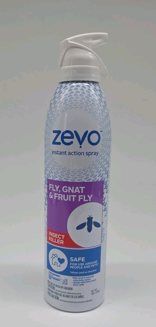 Zevo Flying Insect Spray 10 oz~Fly/Gnat/Fruit Fly/More Safe For People/Pets NEW gallery