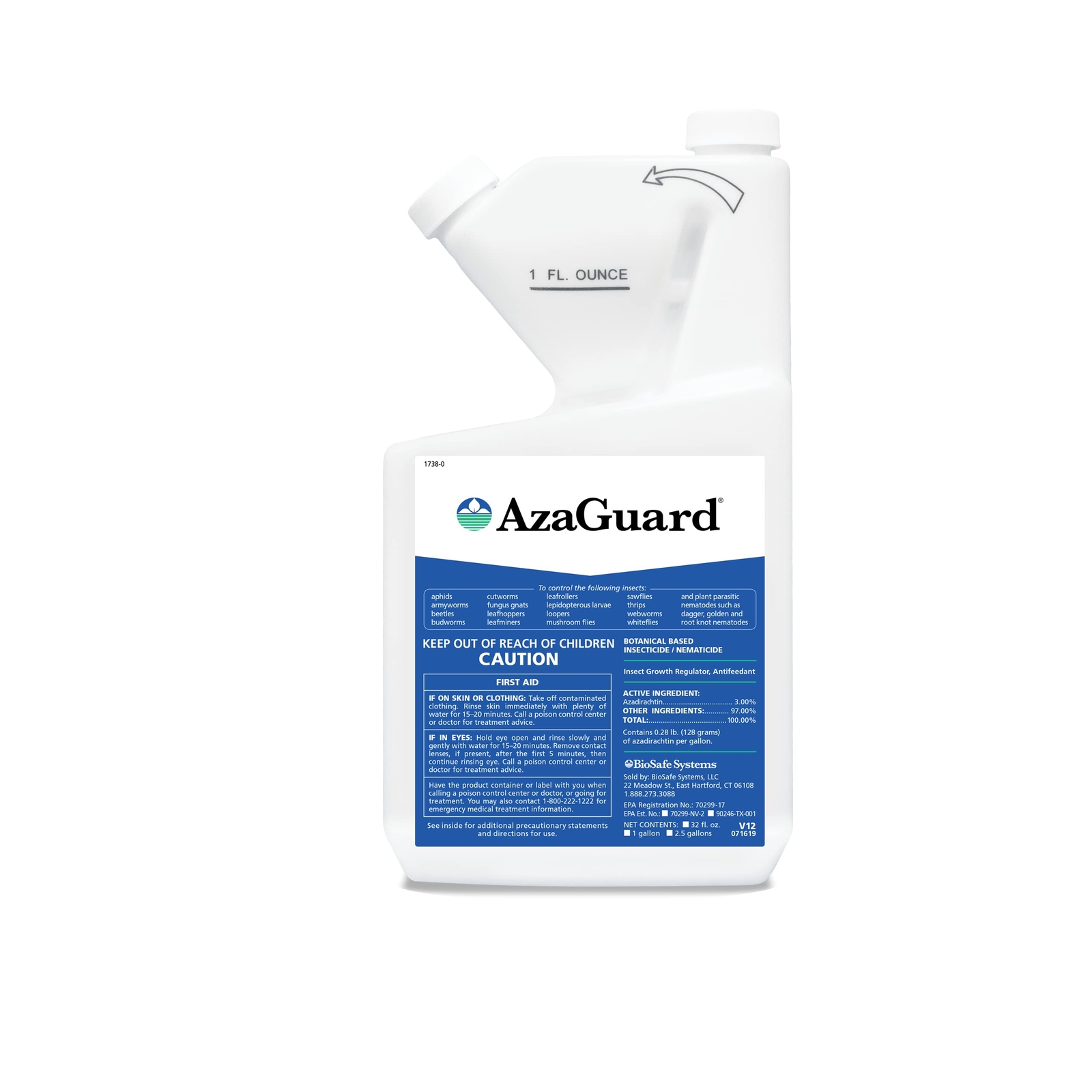 AzaGuard Botanical Insecticide Nematicide Concentrate - 32 oz - OMRI Listed -... gallery