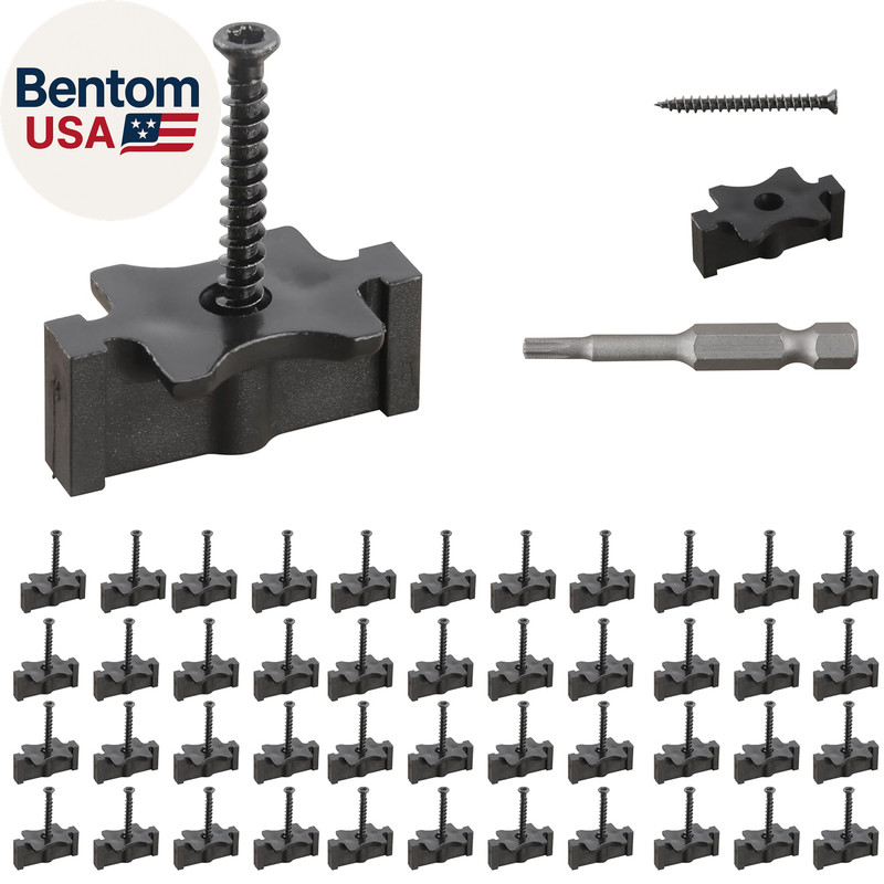 600PCS Hidden Deck Fasteners for Composite Decking with Screws Drill Bit gallery
