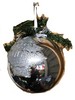 Ceramic Hanging Globe - Approximately 16" in Diameter (Silver or Red) gallery
