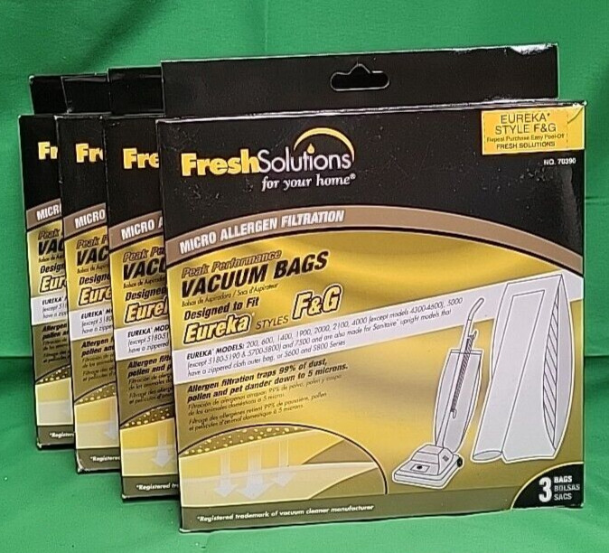Fresh Solutions Eureka Vacuum Bag F&G Style 3-Pk Lot of 4 boxes gallery