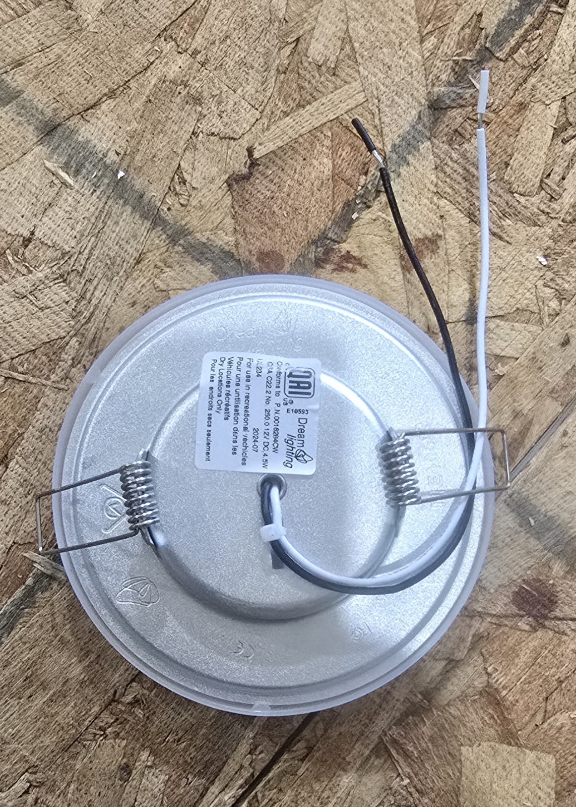 (2) Dream Lighting 0016284CW Recessed Mount Ceiling Light W/ Springs RV/Trailer gallery