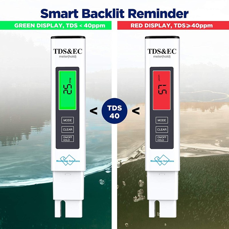 Water Quality Testing Kit TDS/EC/Temp Pen Meter for Drinking Water,Wine/Beer,Spa gallery