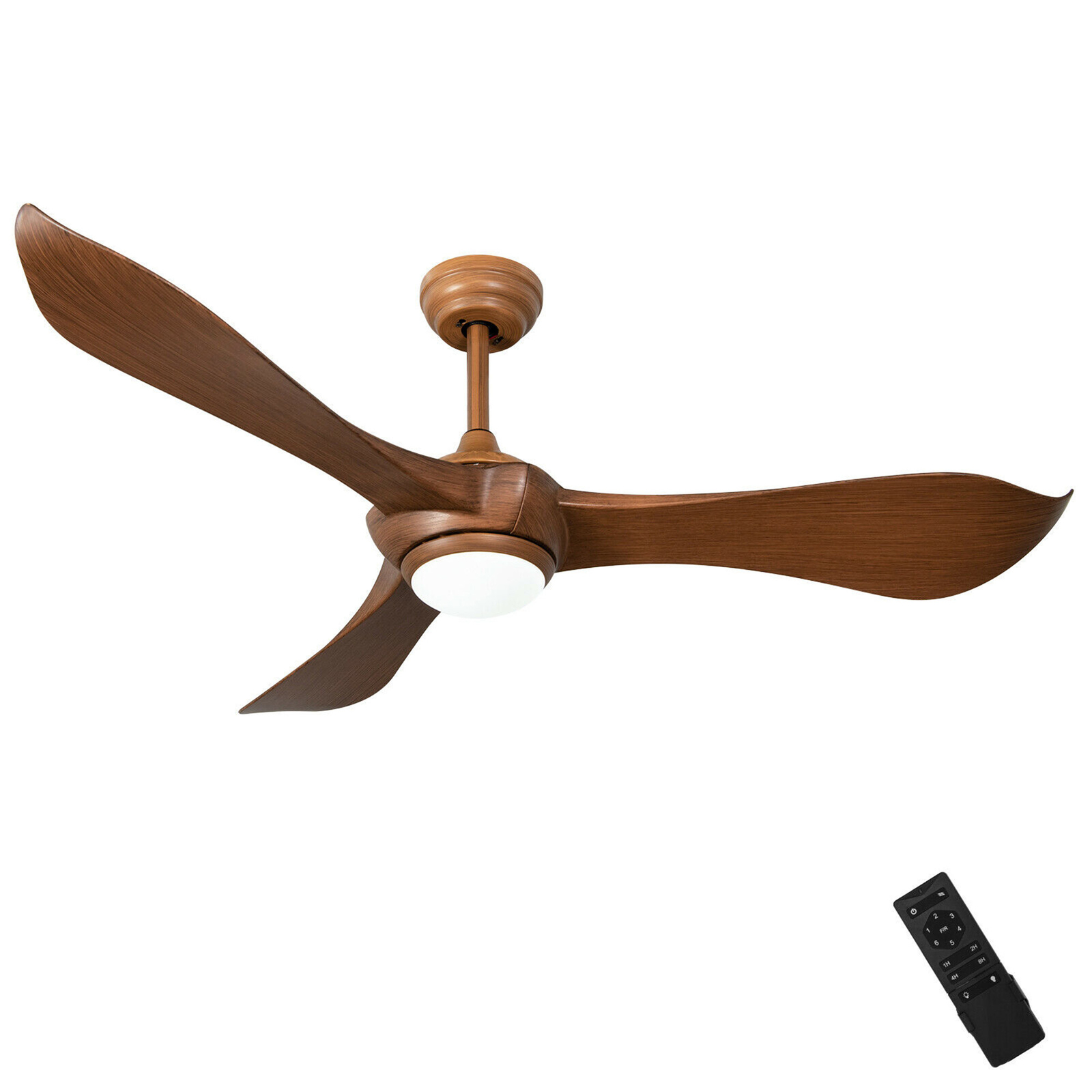 52 Inch Ceiling Fan with Light Reversible DC Motor w/6 Wind Speeds & 8H Timer gallery