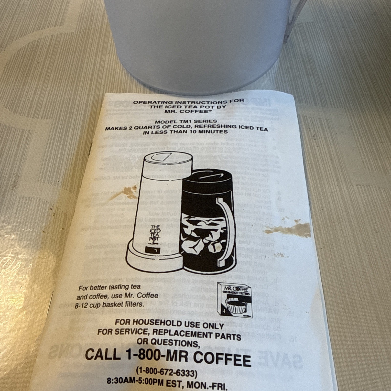 Vintage Mr. Coffee Iced Tea, Pot Replacement, Picture, Brand New Pot & Lid Only gallery