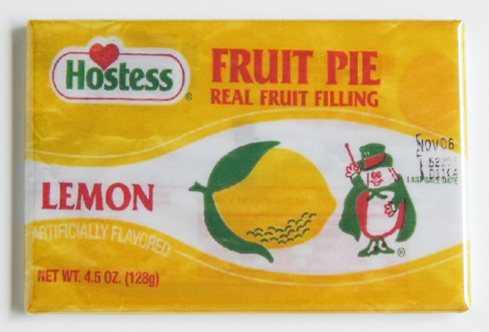 Lemon Fruit Pie FRIDGE MAGNET wrapper
