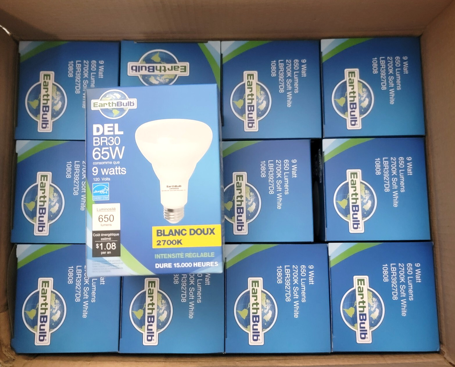 EARTH BLUB LED BR30 65W 9 WATTS DIMMABLE SOFT WHITE (Case of 12 Blubs) gallery