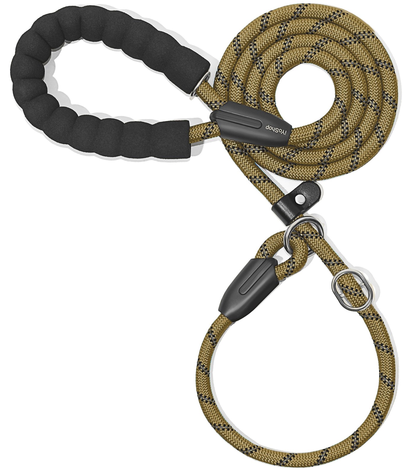 iYoShop Durable Slip Lead Dog Leash with 1/2" x 6 FT (35~120 lbs.), Khaki gallery