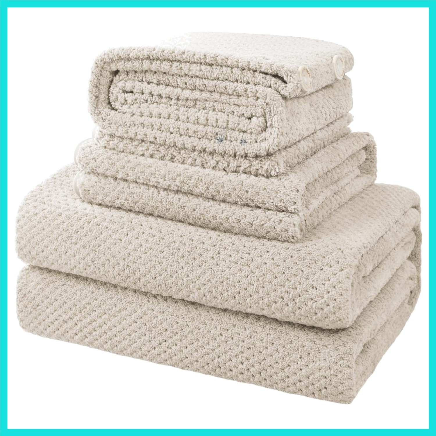 35X70 Inches Extra Large Bath Towels Sets of 4 for Bathroom Super Soft Quick ... gallery