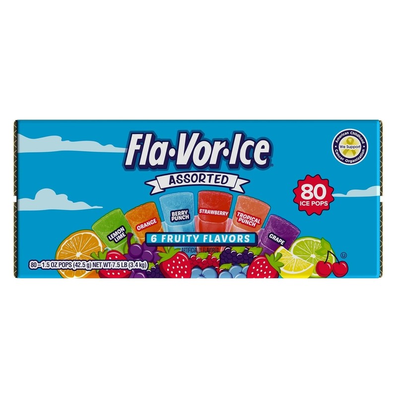 Popsicle Variety Pack 80 Count Assorted Flavors Fat Free Gluten Free Treats gallery