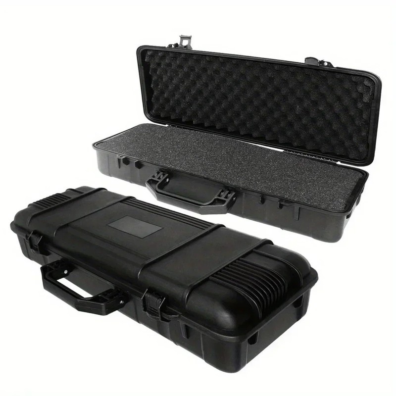6 Sizes Black Hard Shell PP Toolbox Shockproof Portable Tool Storage Case gallery